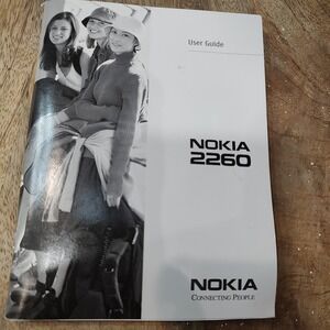 Genuine Original OEM Manual User's‎ Guide Nokia Cell Phone 2260 English 2003